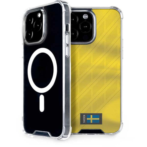 Sweden Soccer Flag iPhone 15 Pro Max MagSafe Case